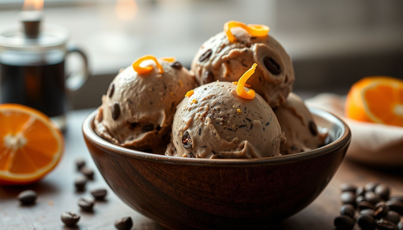 Orange Zest Mocha Ice Cream