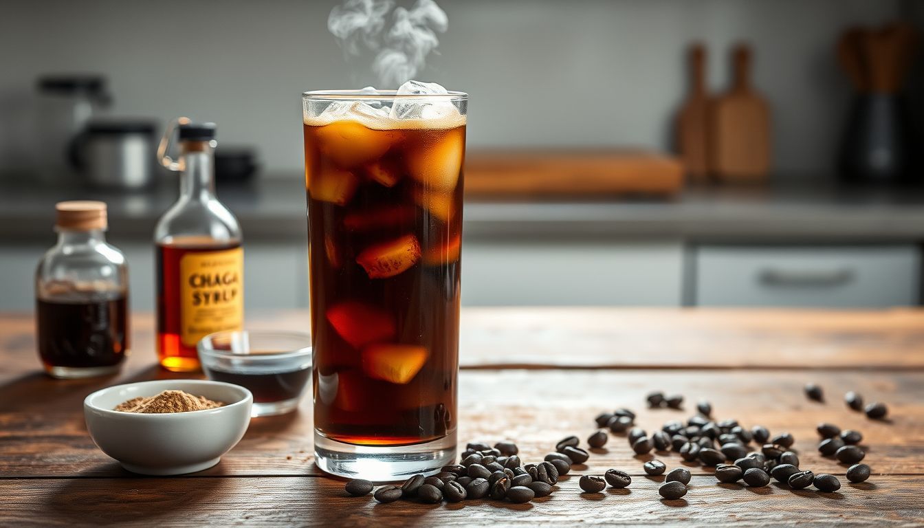 Maple-Infused Chaga Mushroom Cold Brew