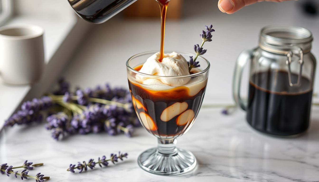 Lavender Honey Cold Brew Affogato
