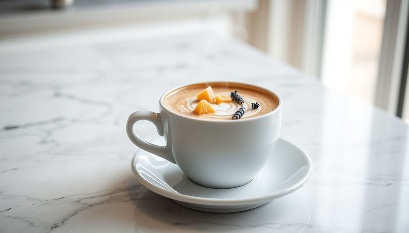 Lavender Honey Honeycomb Latte