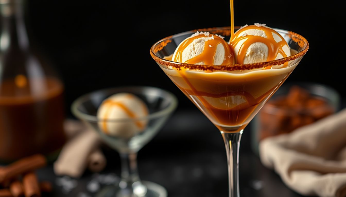 Salted Caramel Affogato Martini