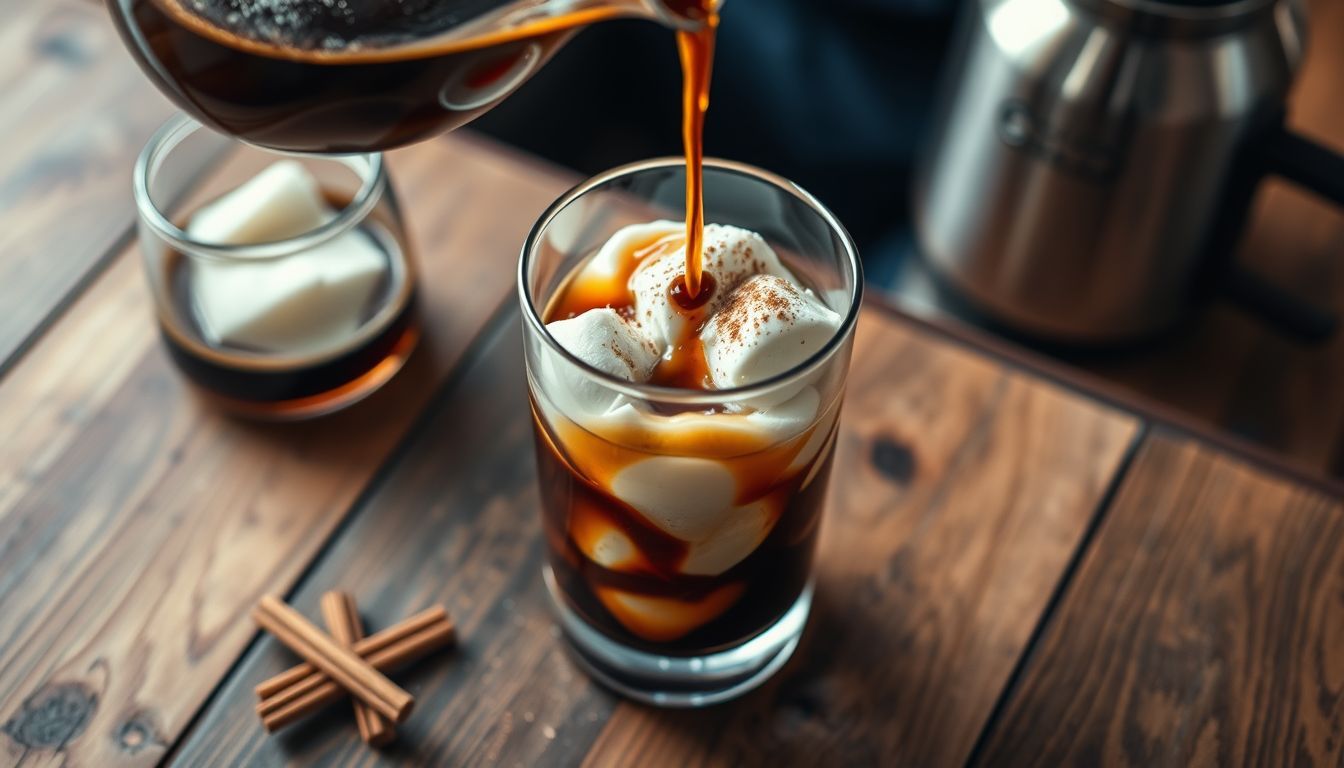 Spiced Maple Cold Brew Affogato